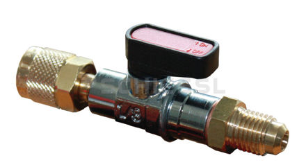 Εικόνα για Refco σφαιρική βαλβίδα CA-1/4''x 1/4" SAE-B  (blue) 4493525