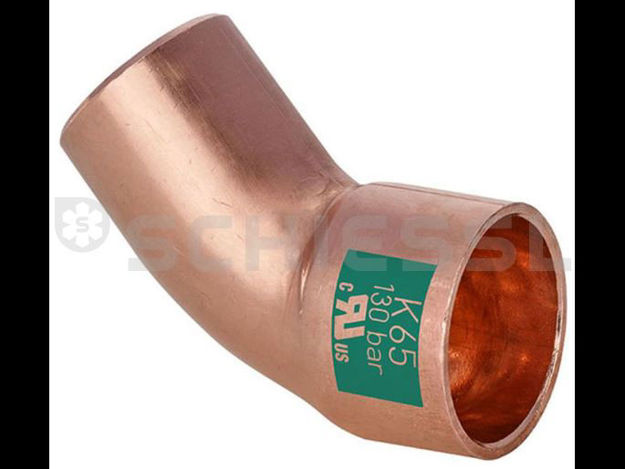 Εικόνα για ημικάμπυλο αρσ.-θυλ. K5040 45° K65 i/a 1-1/8'' solder