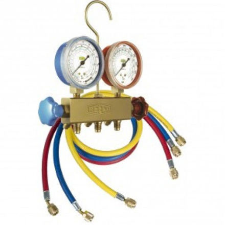 Εικόνα για Refco κάσα μανομέτρων διβάθμια R22, R134a, R404A με λαστιχα 1/4" SAE ,APEX-6-DS-R22, 4684296
