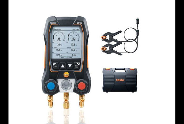 Εικόνα για Testo ψηφιακή μανομετρική βάση testo 550s σε θήκη 0564 5501 (με σετ (2 x) clamp sensors NTC)