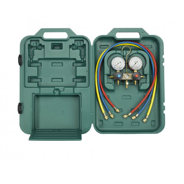 Εικόνα για Refco σετ κάσα μανομέτρων 2-way, R407C/R134A/R404A,  BM2-3-DS-R407C 4503546